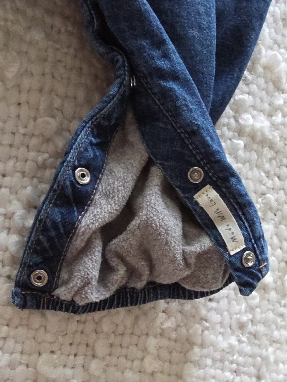 GAP Dark Blue Elastic Waist Denim Pants 6-12 M